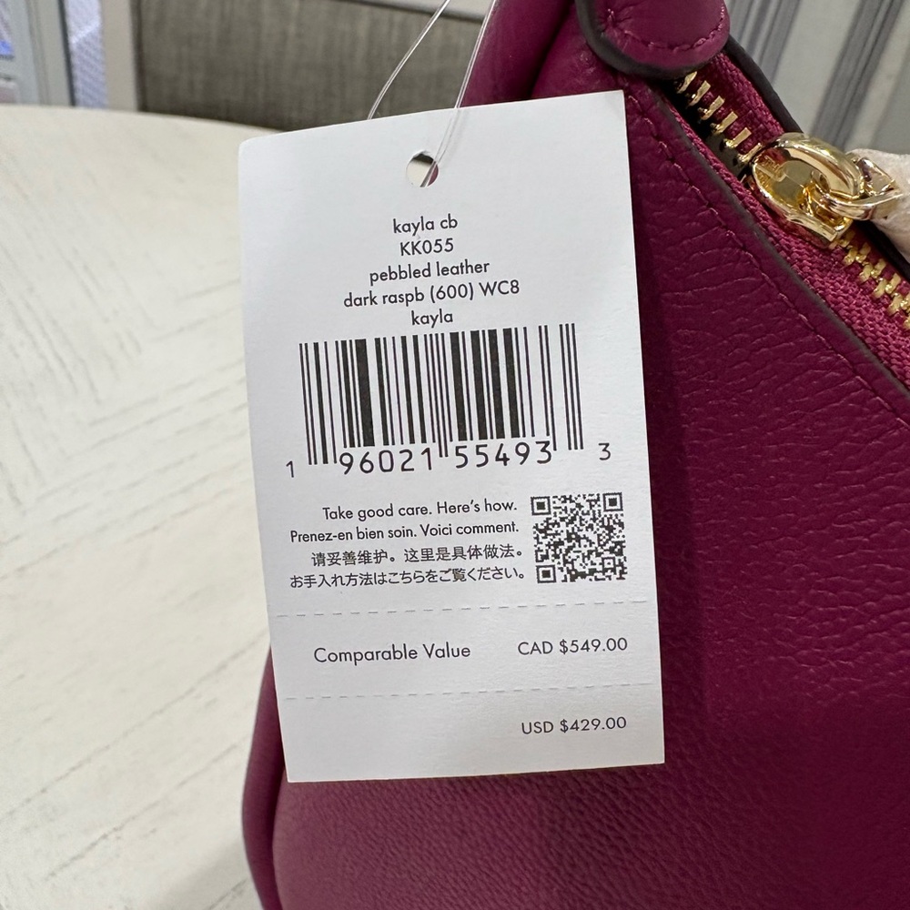 Burgundy Kate Spade Shoulder Bag - Picture 4 of 4